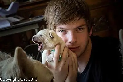 26 mei 2015 Herman met pupje 26 mei 2015 Herman met pupje