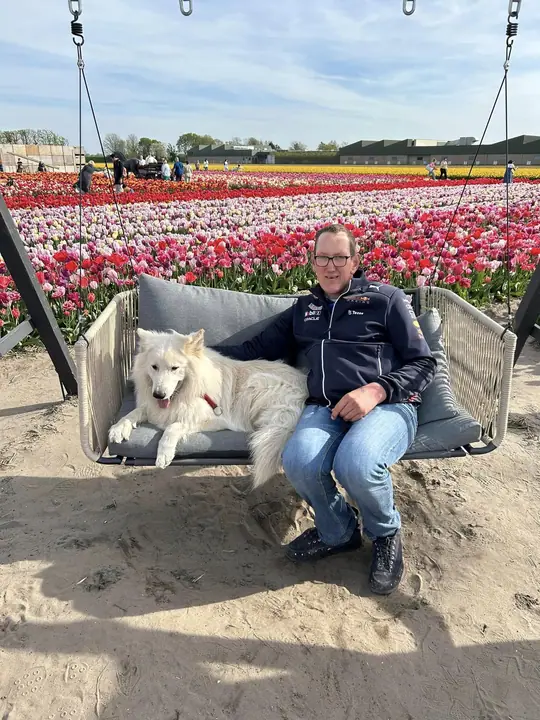 Snorro in the Tulips Barn